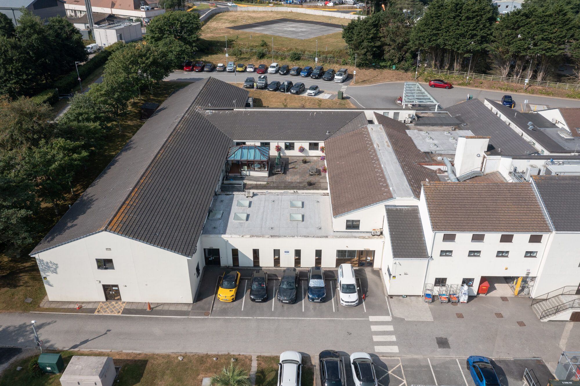 Dutchy Hospital Drone Roof Inspection - Truro
