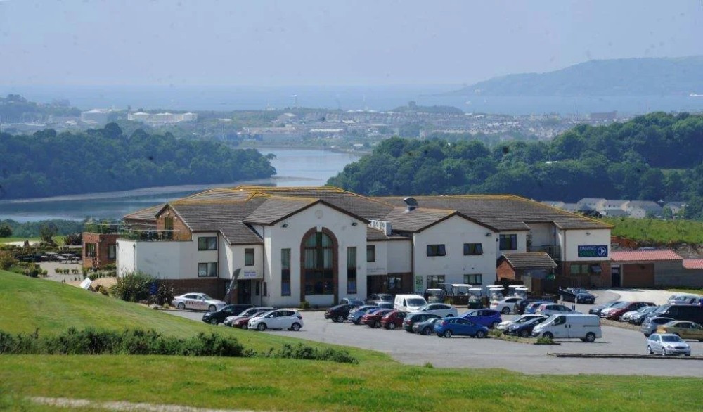 Stunning view across Plymouth from Boringdon Park during a summer prom