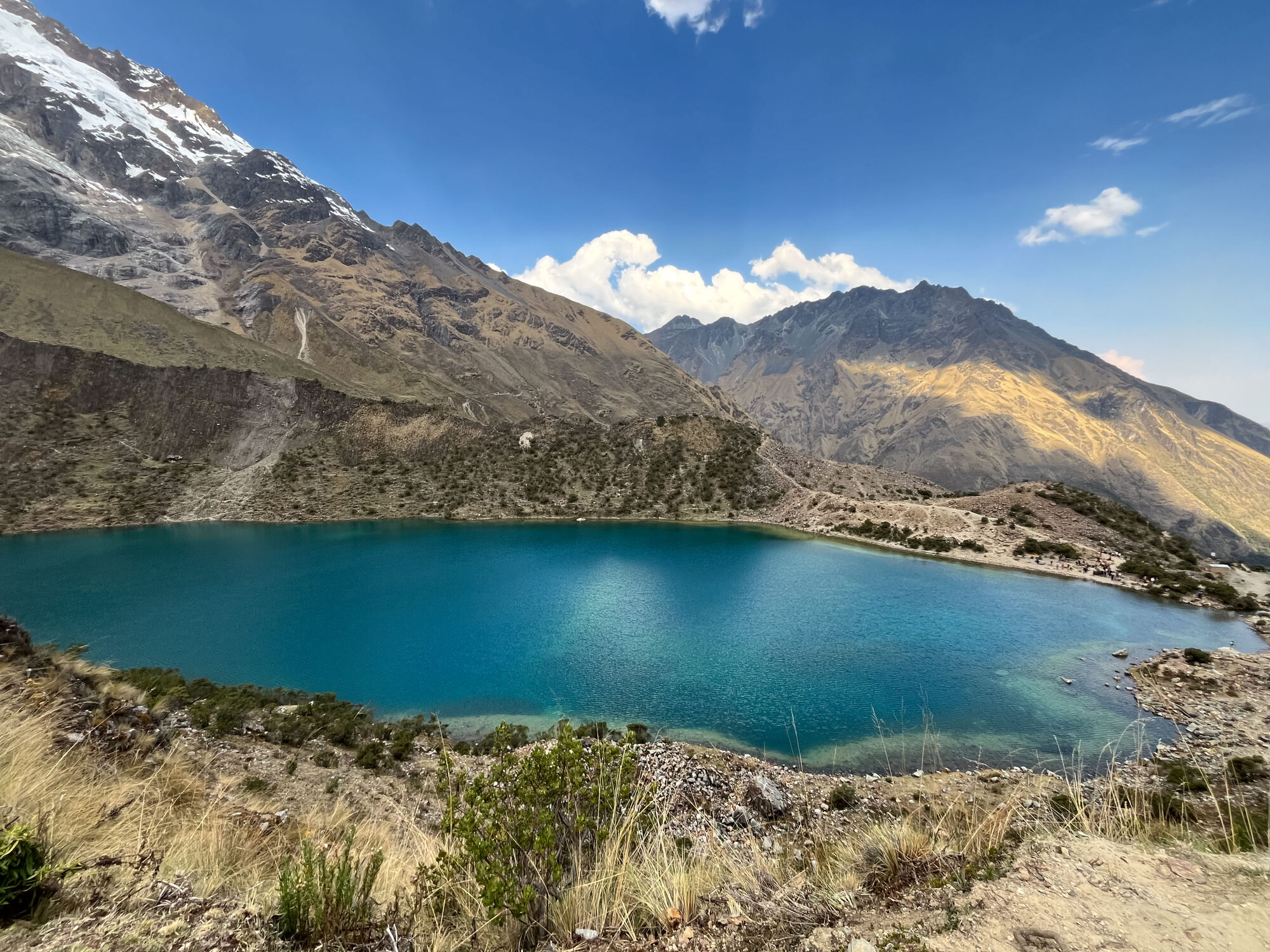 Humantay Lake surrounded by mountains during the HD Livin Peru charity trek