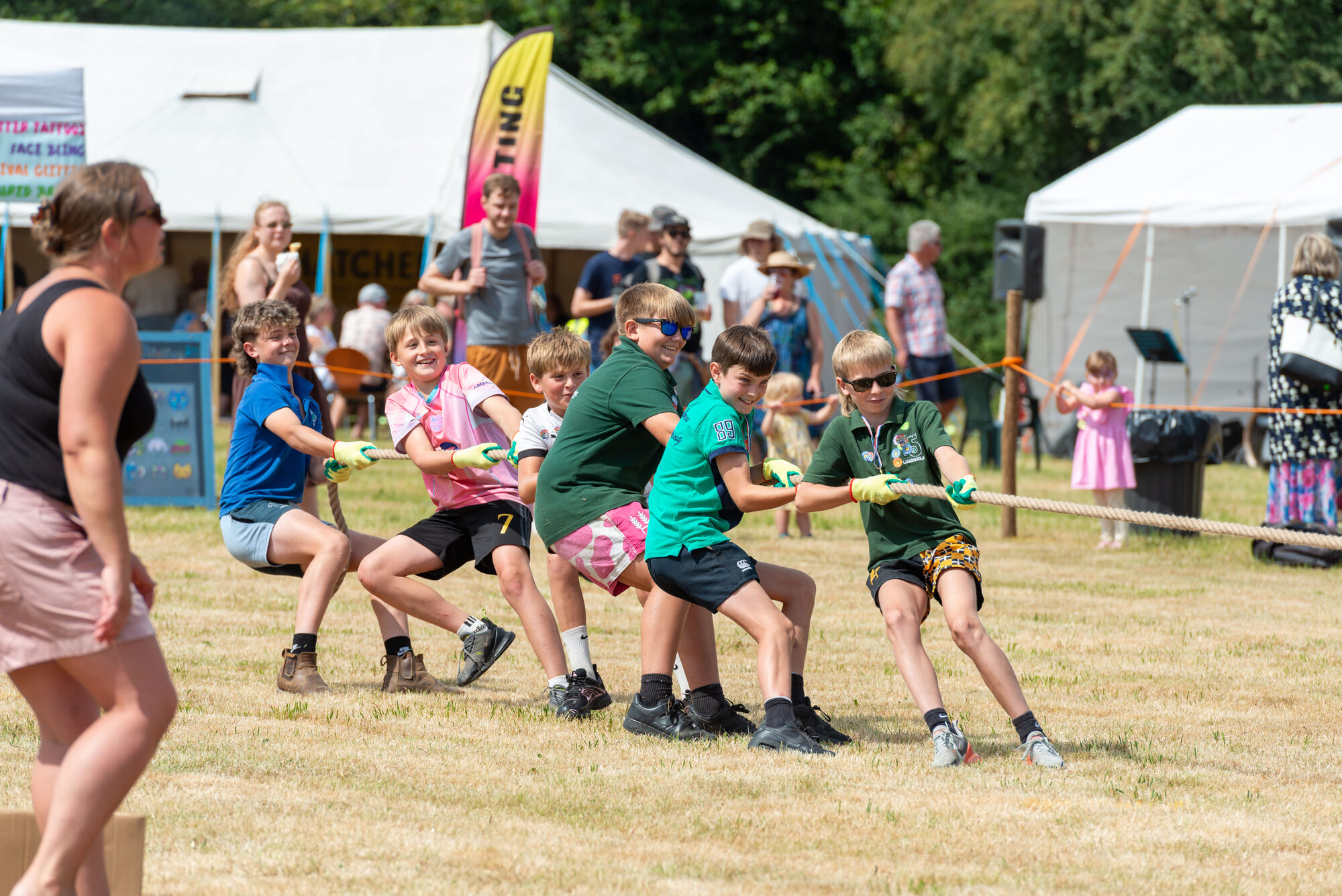 Tug of war competition at LCCP Show