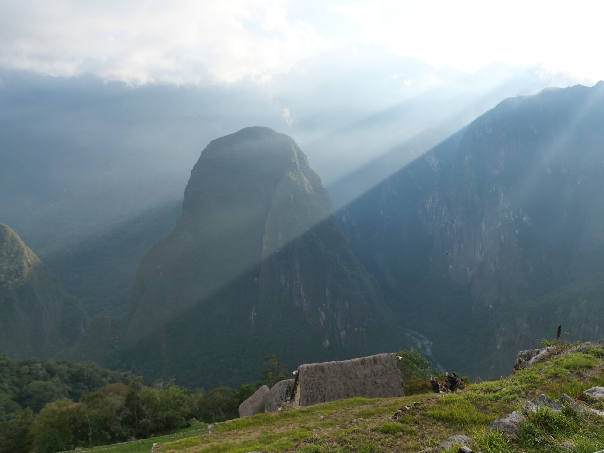 Morning light breaking through cloud over Machu Picchu after the HD Livin charity trek