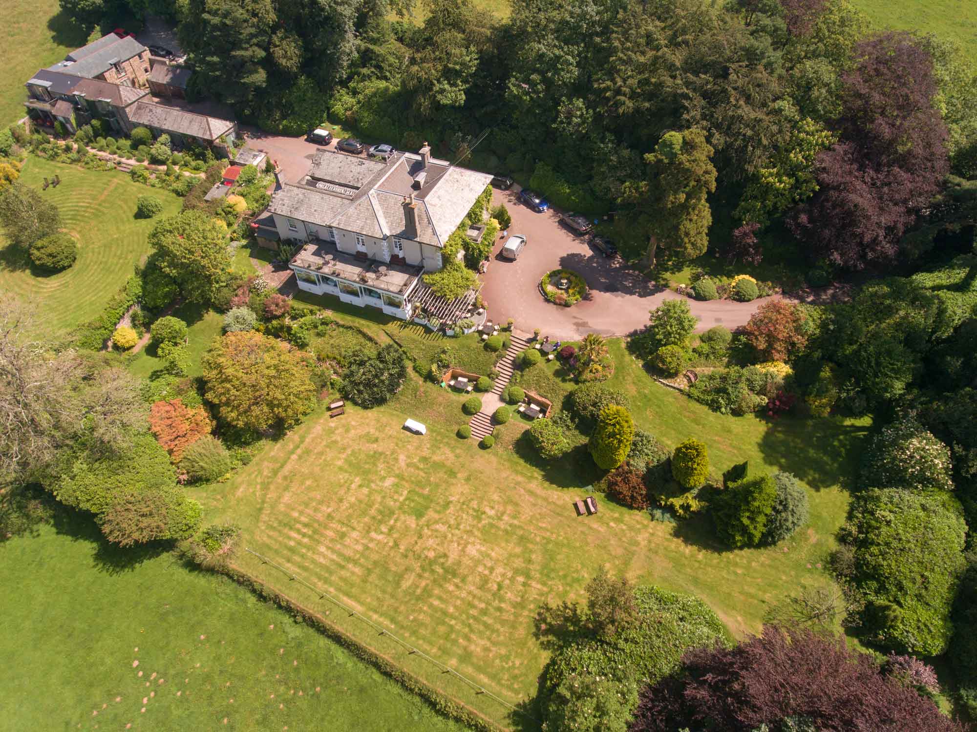 Devon Drone Photography Country House