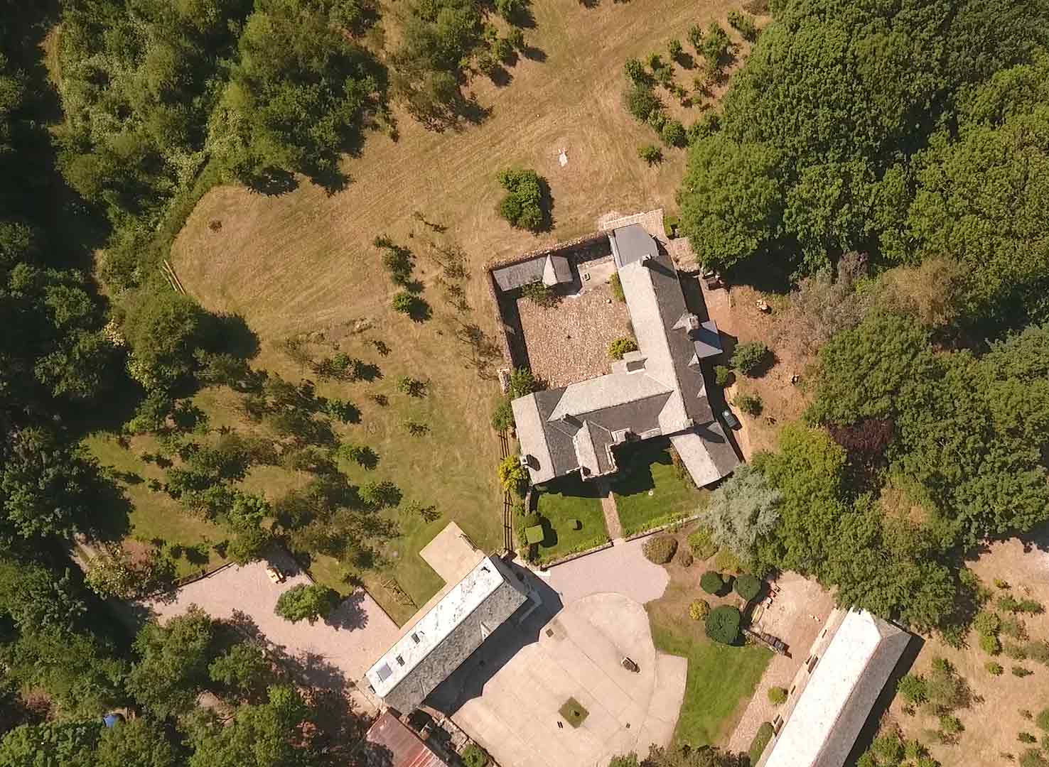 Aerial drone photography in Devon